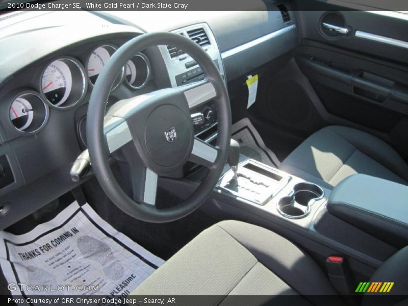 White Gold Pearl / Dark Slate Gray 2010 Dodge Charger SE