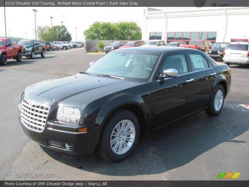 Brilliant Black Crystal Pearl / Dark Slate Gray 2010 Chrysler 300 Touring