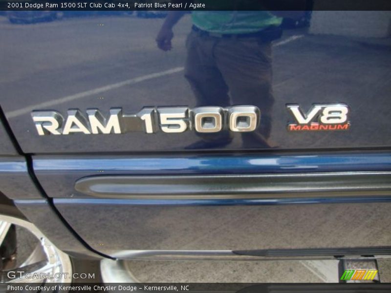 Patriot Blue Pearl / Agate 2001 Dodge Ram 1500 SLT Club Cab 4x4