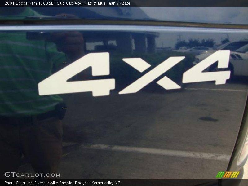 Patriot Blue Pearl / Agate 2001 Dodge Ram 1500 SLT Club Cab 4x4