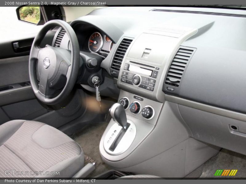 Magnetic Gray / Charcoal/Steel 2008 Nissan Sentra 2.0