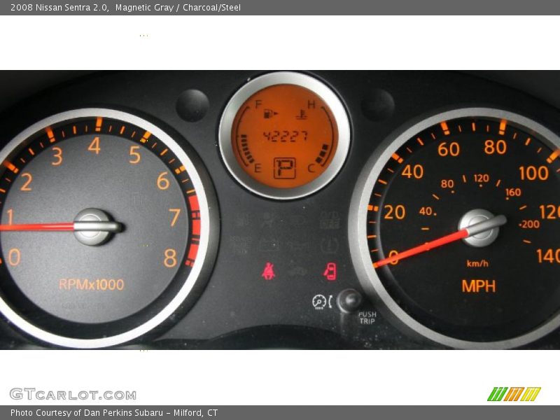 Magnetic Gray / Charcoal/Steel 2008 Nissan Sentra 2.0
