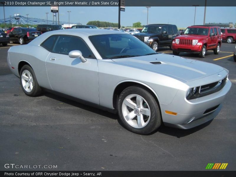 Bright Silver Metallic / Dark Slate Gray 2010 Dodge Challenger SE