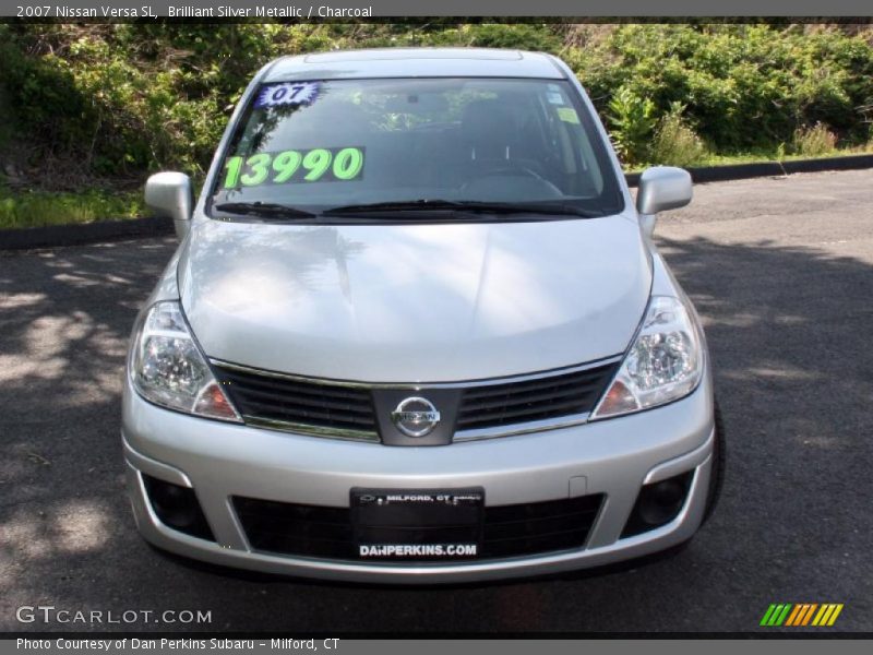 Brilliant Silver Metallic / Charcoal 2007 Nissan Versa SL