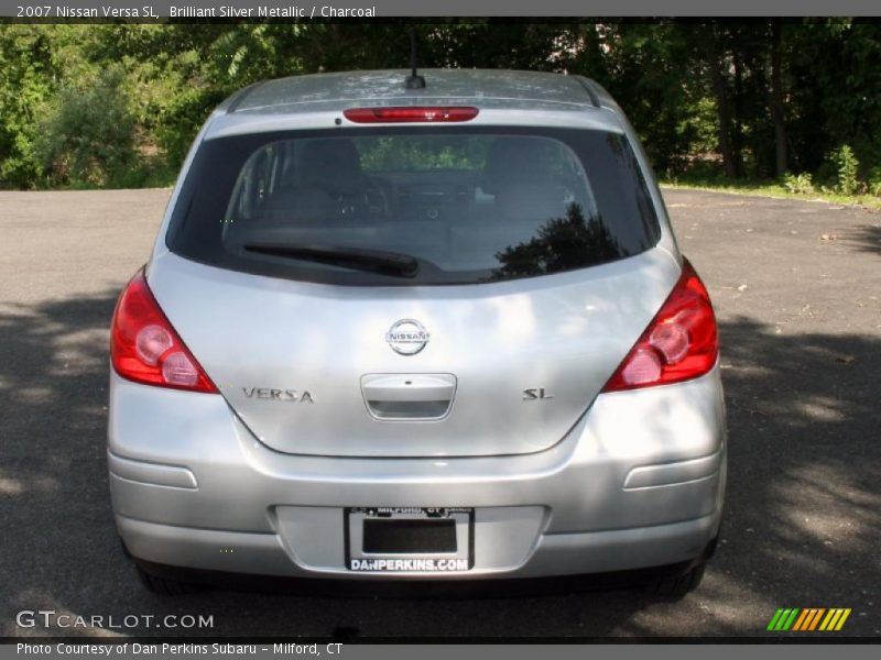 Brilliant Silver Metallic / Charcoal 2007 Nissan Versa SL