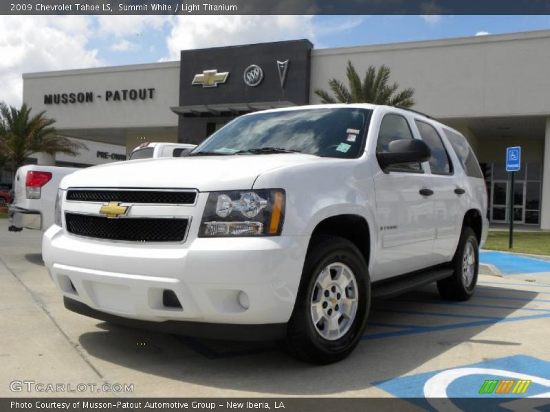 Summit White / Light Titanium 2009 Chevrolet Tahoe LS