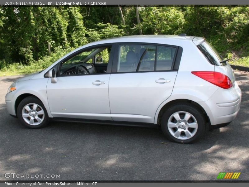Brilliant Silver Metallic / Charcoal 2007 Nissan Versa SL