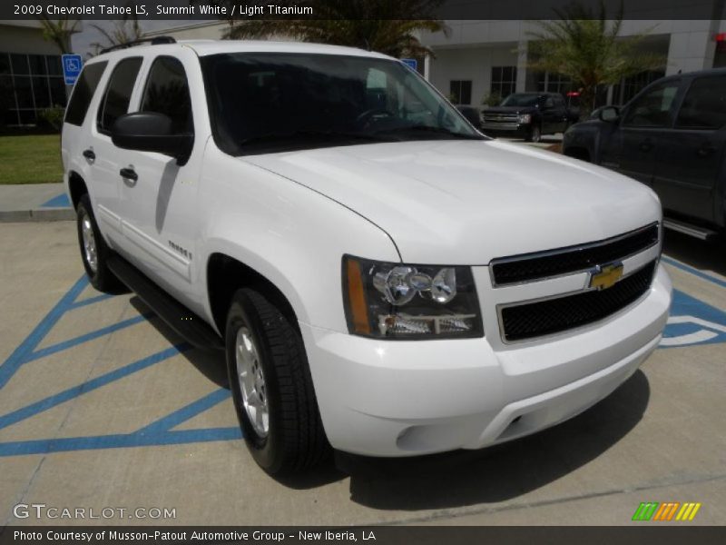 Summit White / Light Titanium 2009 Chevrolet Tahoe LS