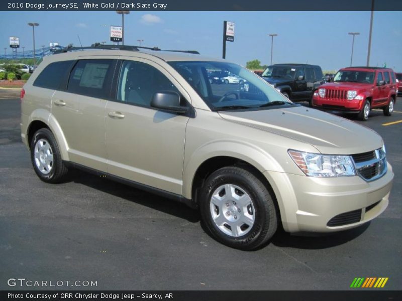 White Gold / Dark Slate Gray 2010 Dodge Journey SE