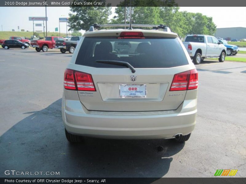 White Gold / Dark Slate Gray 2010 Dodge Journey SE