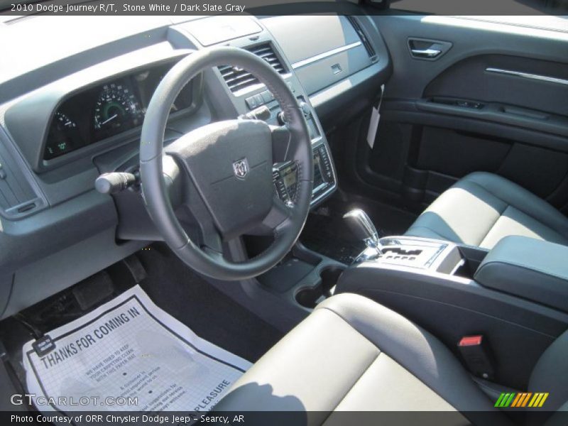 Stone White / Dark Slate Gray 2010 Dodge Journey R/T