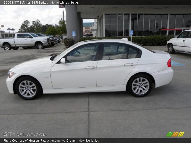 Alpine White / Beige 2006 BMW 3 Series 325i Sedan