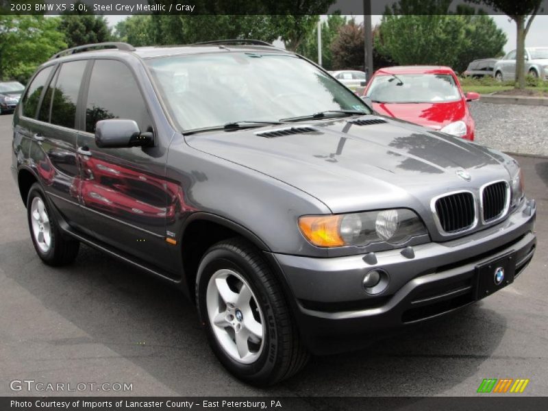Steel Grey Metallic / Gray 2003 BMW X5 3.0i