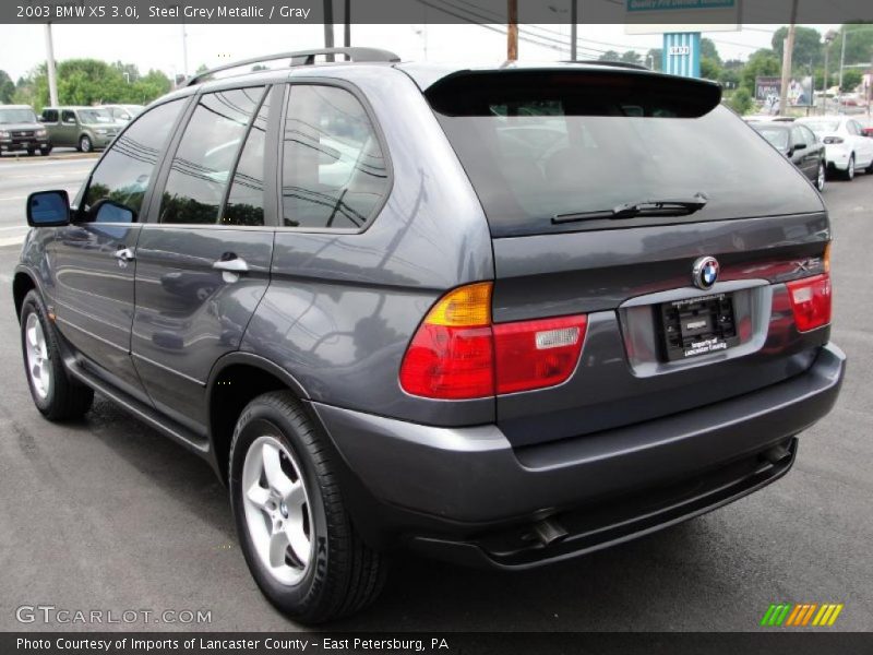 Steel Grey Metallic / Gray 2003 BMW X5 3.0i