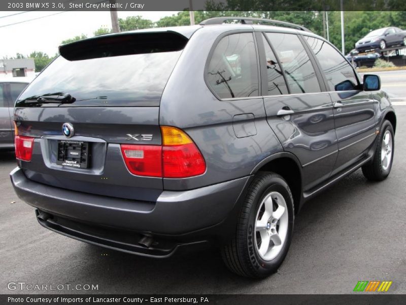 Steel Grey Metallic / Gray 2003 BMW X5 3.0i