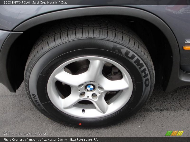 Steel Grey Metallic / Gray 2003 BMW X5 3.0i