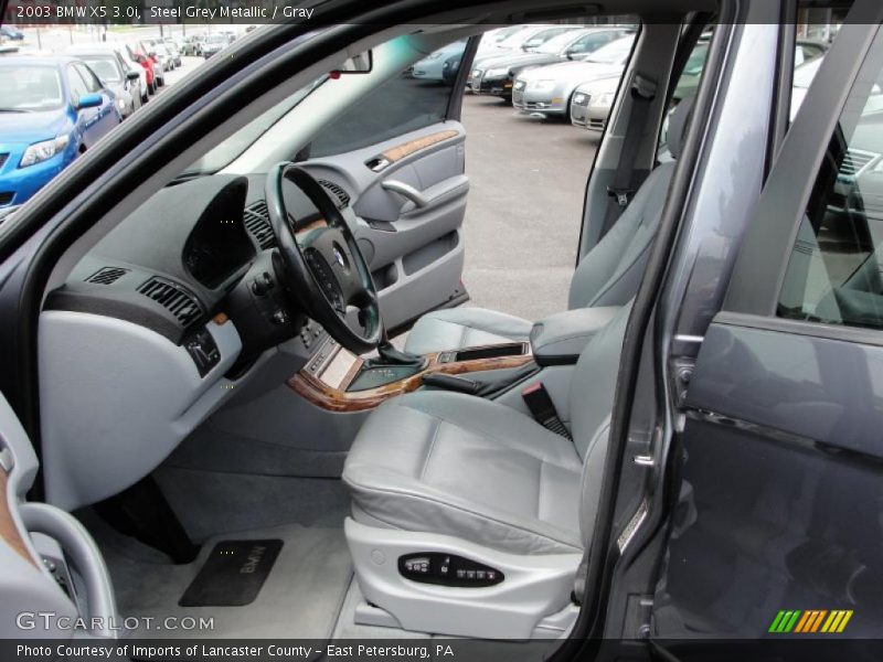 Steel Grey Metallic / Gray 2003 BMW X5 3.0i