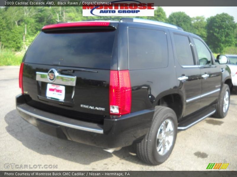Black Raven / Cocoa/Cashmere 2009 Cadillac Escalade AWD