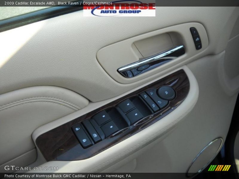 Black Raven / Cocoa/Cashmere 2009 Cadillac Escalade AWD