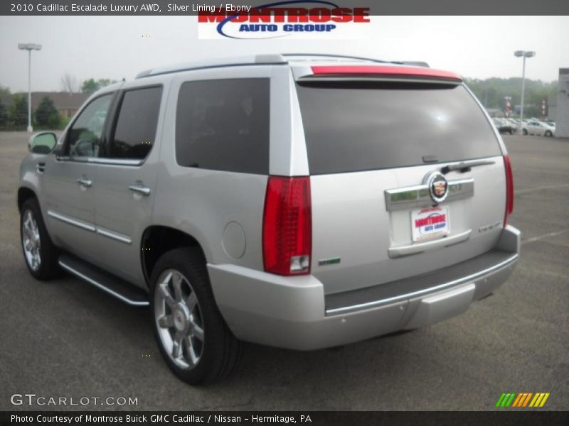 Silver Lining / Ebony 2010 Cadillac Escalade Luxury AWD