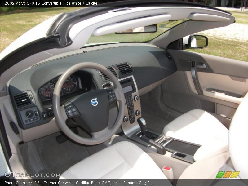 Ice White / Calcite 2009 Volvo C70 T5 Convertible
