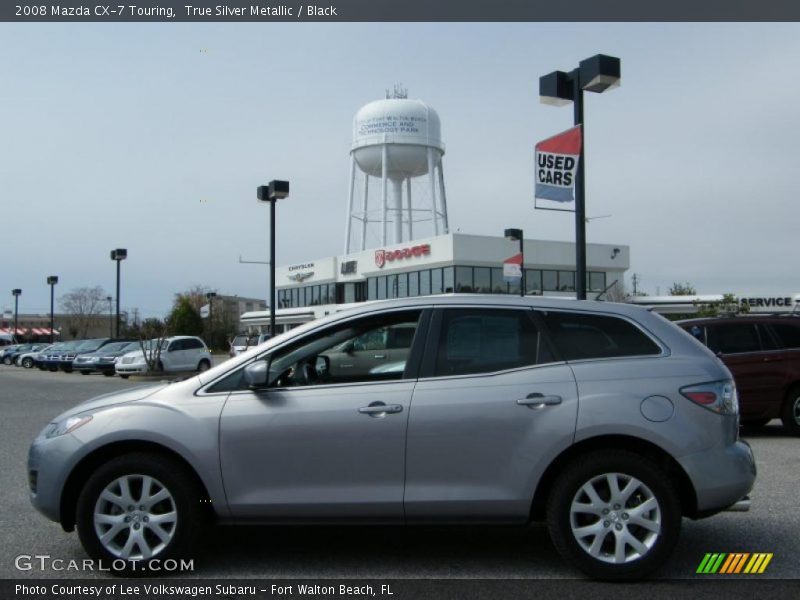 True Silver Metallic / Black 2008 Mazda CX-7 Touring