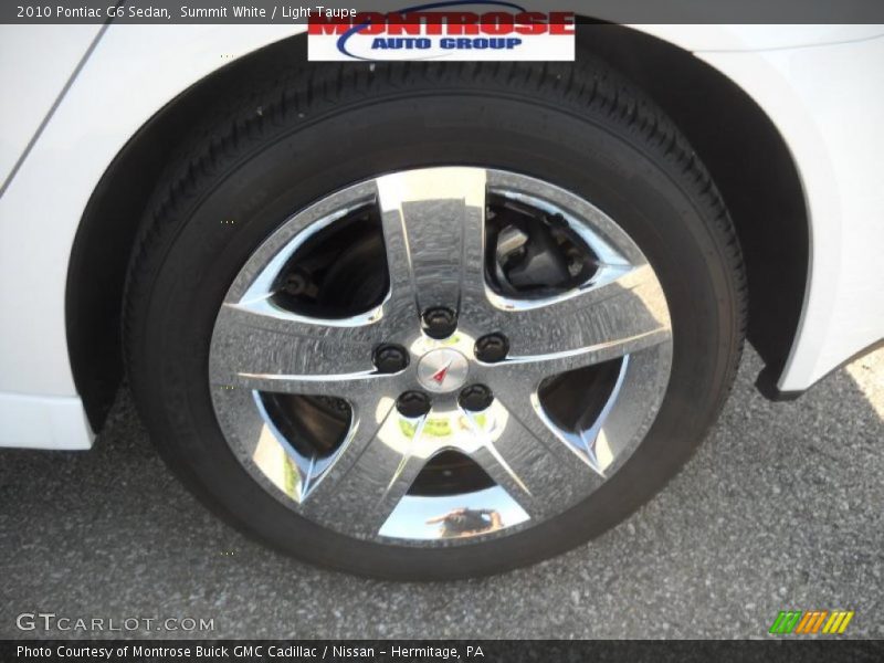 Summit White / Light Taupe 2010 Pontiac G6 Sedan