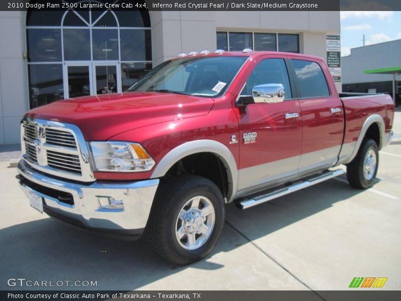 Inferno Red Crystal Pearl / Dark Slate/Medium Graystone 2010 Dodge Ram 2500 Laramie Crew Cab 4x4