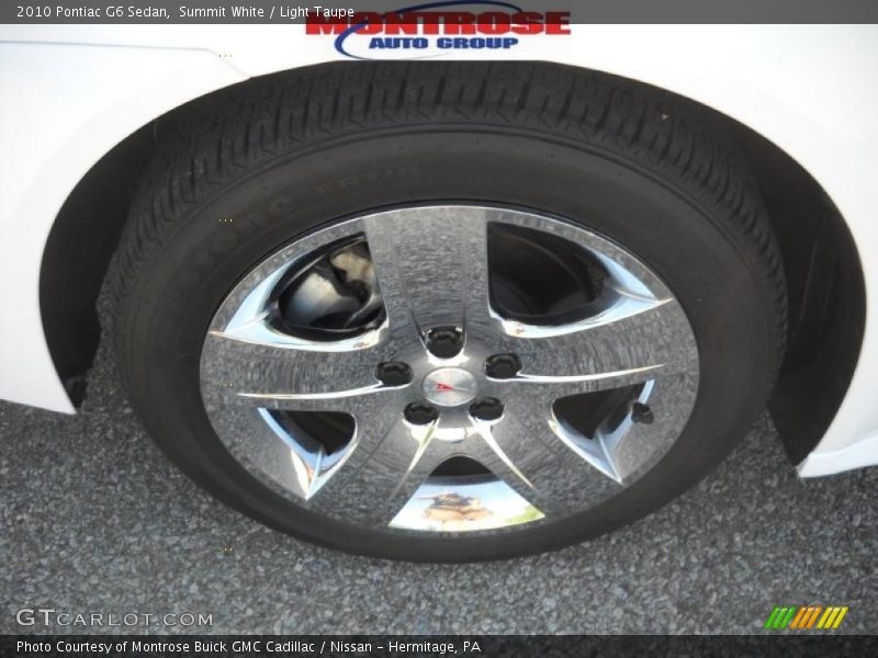 Summit White / Light Taupe 2010 Pontiac G6 Sedan