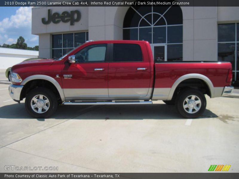 Inferno Red Crystal Pearl / Dark Slate/Medium Graystone 2010 Dodge Ram 2500 Laramie Crew Cab 4x4