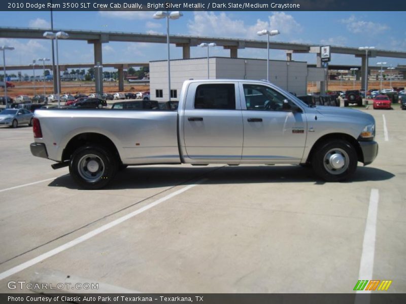 Bright Silver Metallic / Dark Slate/Medium Graystone 2010 Dodge Ram 3500 SLT Crew Cab Dually