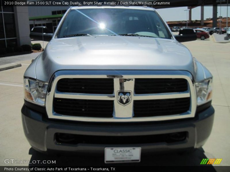 Bright Silver Metallic / Dark Slate/Medium Graystone 2010 Dodge Ram 3500 SLT Crew Cab Dually