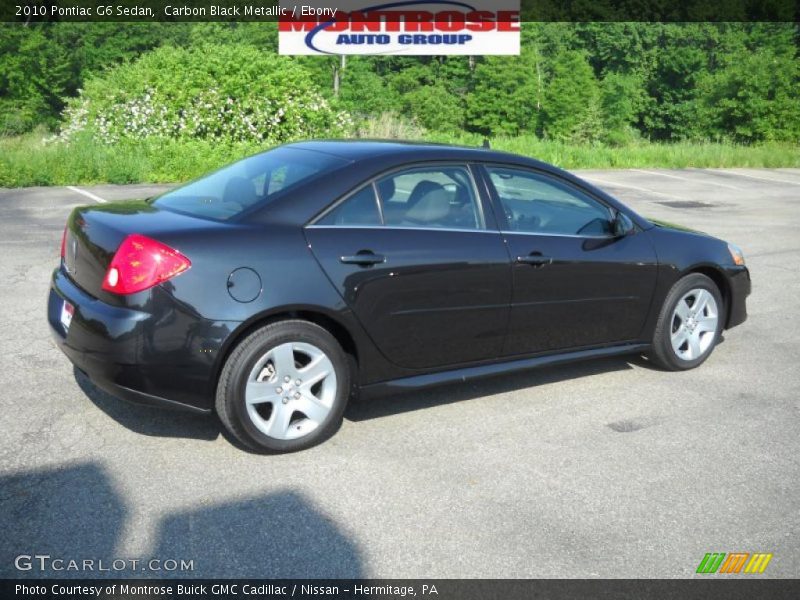 Carbon Black Metallic / Ebony 2010 Pontiac G6 Sedan