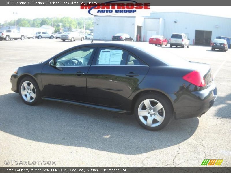 Carbon Black Metallic / Ebony 2010 Pontiac G6 Sedan