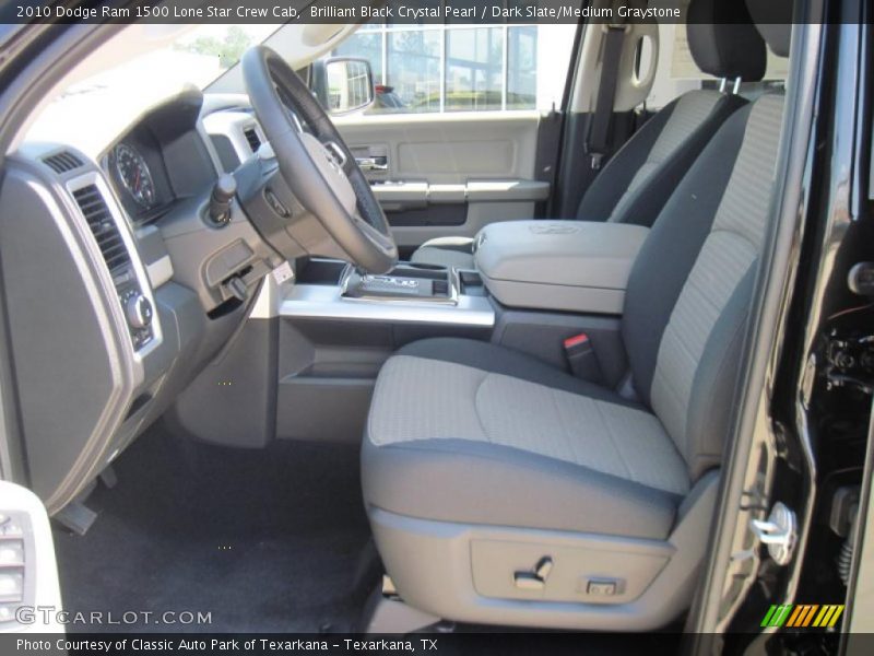 Brilliant Black Crystal Pearl / Dark Slate/Medium Graystone 2010 Dodge Ram 1500 Lone Star Crew Cab