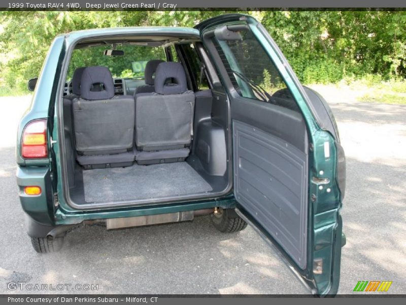 Deep Jewel Green Pearl / Gray 1999 Toyota RAV4 4WD