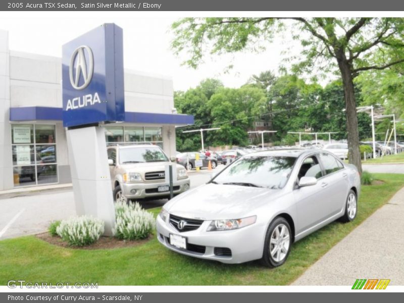 Satin Silver Metallic / Ebony 2005 Acura TSX Sedan