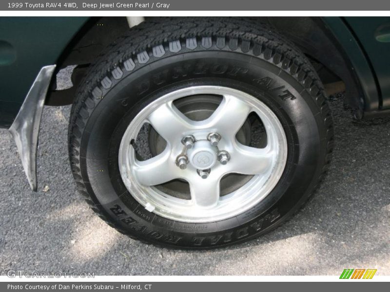 Deep Jewel Green Pearl / Gray 1999 Toyota RAV4 4WD
