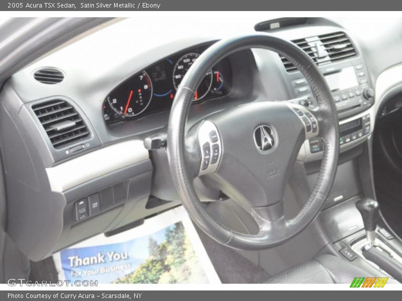 Satin Silver Metallic / Ebony 2005 Acura TSX Sedan