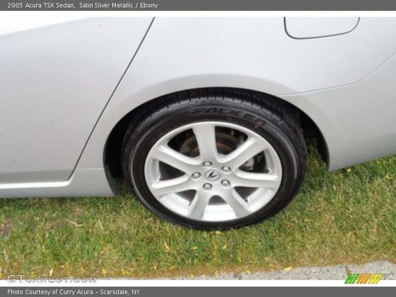 Satin Silver Metallic / Ebony 2005 Acura TSX Sedan