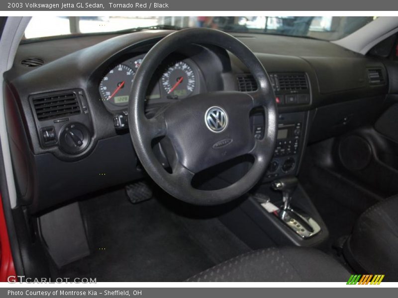 Tornado Red / Black 2003 Volkswagen Jetta GL Sedan