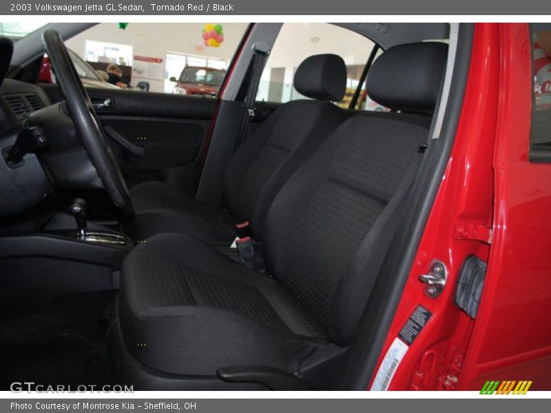 Tornado Red / Black 2003 Volkswagen Jetta GL Sedan