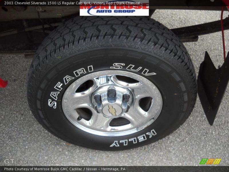 Victory Red / Dark Charcoal 2003 Chevrolet Silverado 1500 LS Regular Cab 4x4