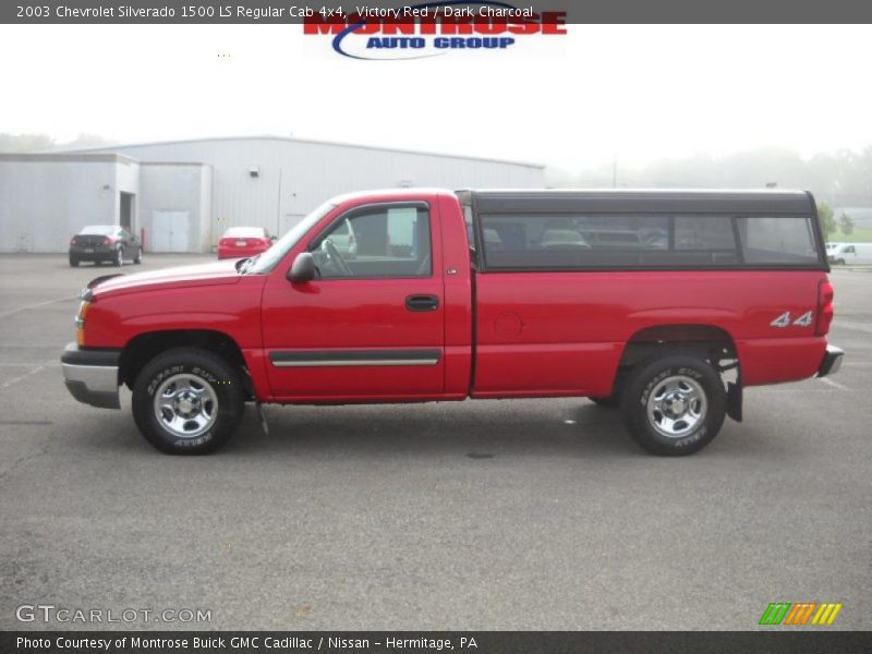 Victory Red / Dark Charcoal 2003 Chevrolet Silverado 1500 LS Regular Cab 4x4