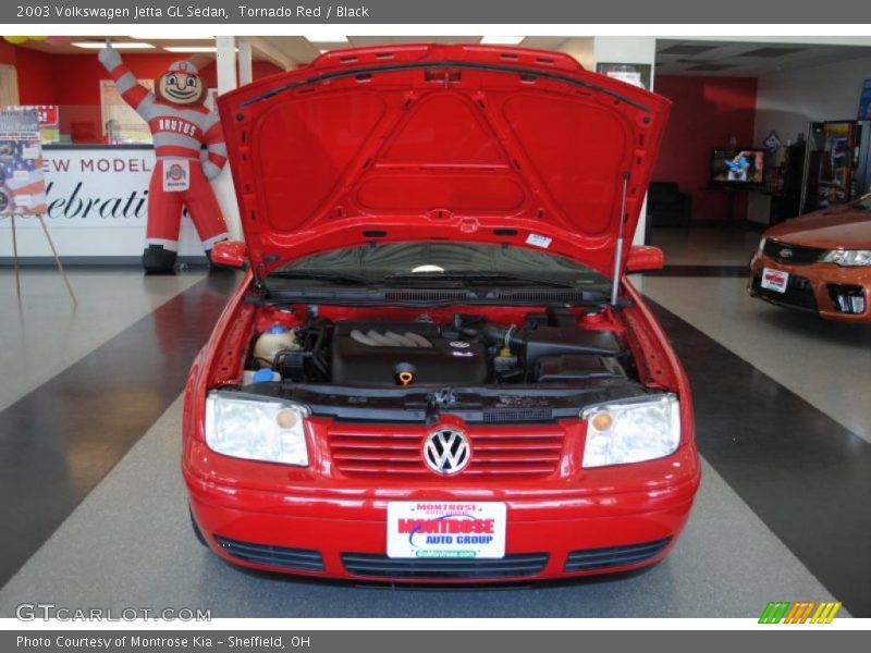 Tornado Red / Black 2003 Volkswagen Jetta GL Sedan