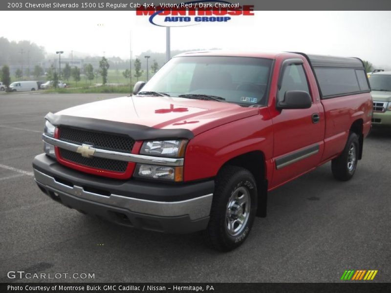 Victory Red / Dark Charcoal 2003 Chevrolet Silverado 1500 LS Regular Cab 4x4