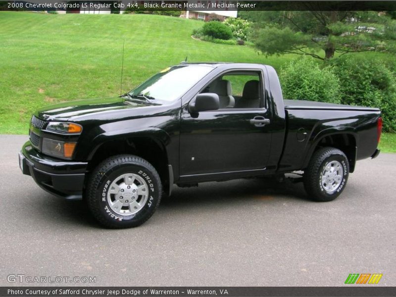 Black Granite Metallic / Medium Pewter 2008 Chevrolet Colorado LS Regular Cab 4x4