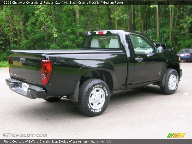 Black Granite Metallic / Medium Pewter 2008 Chevrolet Colorado LS Regular Cab 4x4