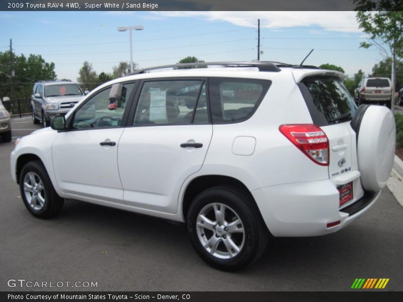 Super White / Sand Beige 2009 Toyota RAV4 4WD