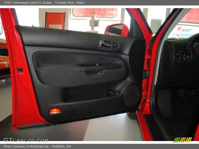 Tornado Red / Black 2003 Volkswagen Jetta GL Sedan